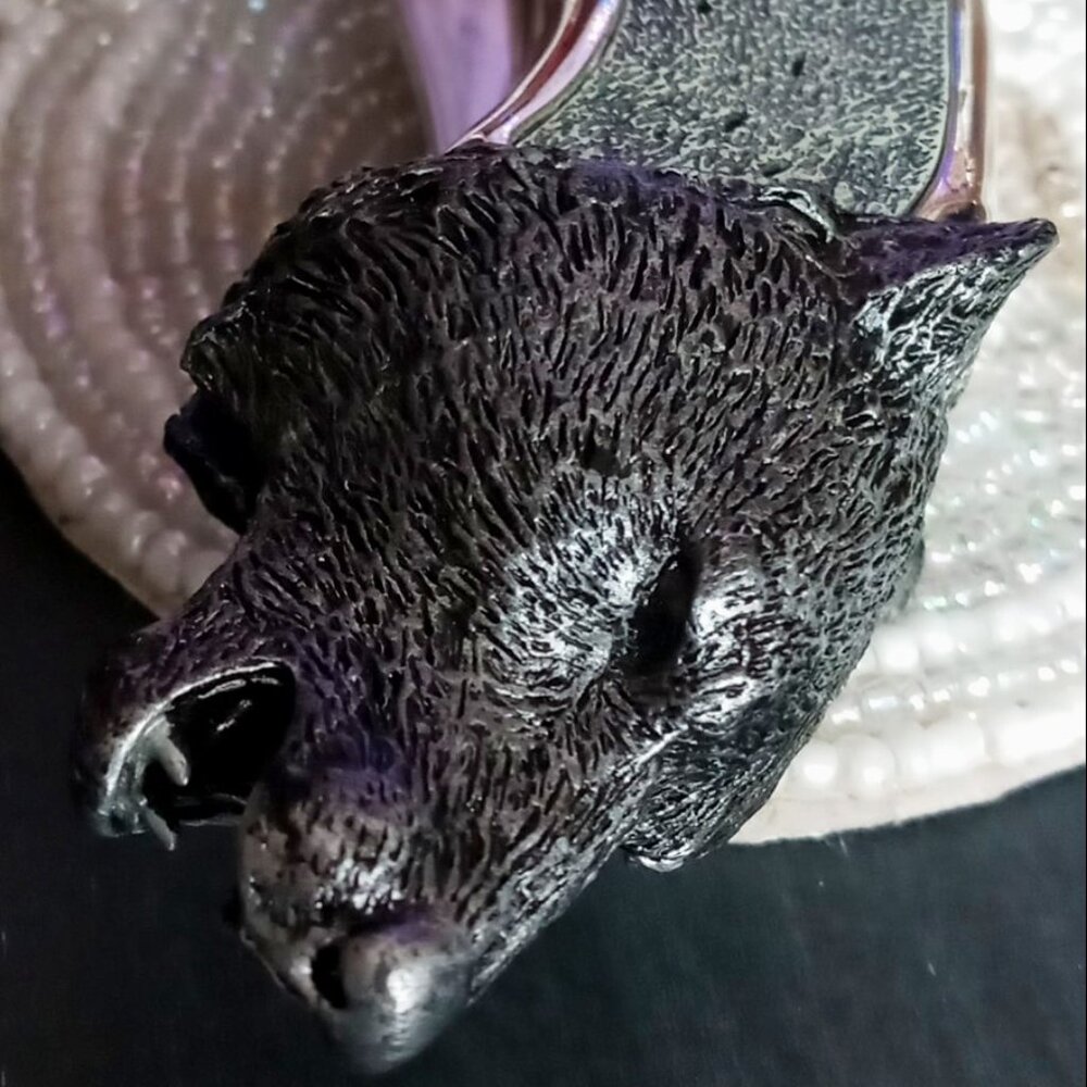 Stunning "The Timber Wolf" Collectors folding Knife by the Franklin Mint - Picture 10 of 12